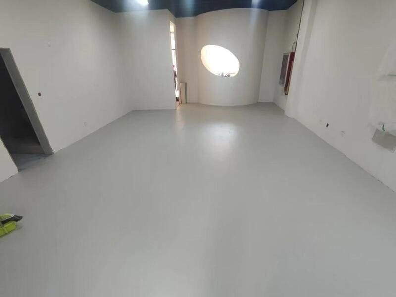 PVC flooring durability wear layer close up